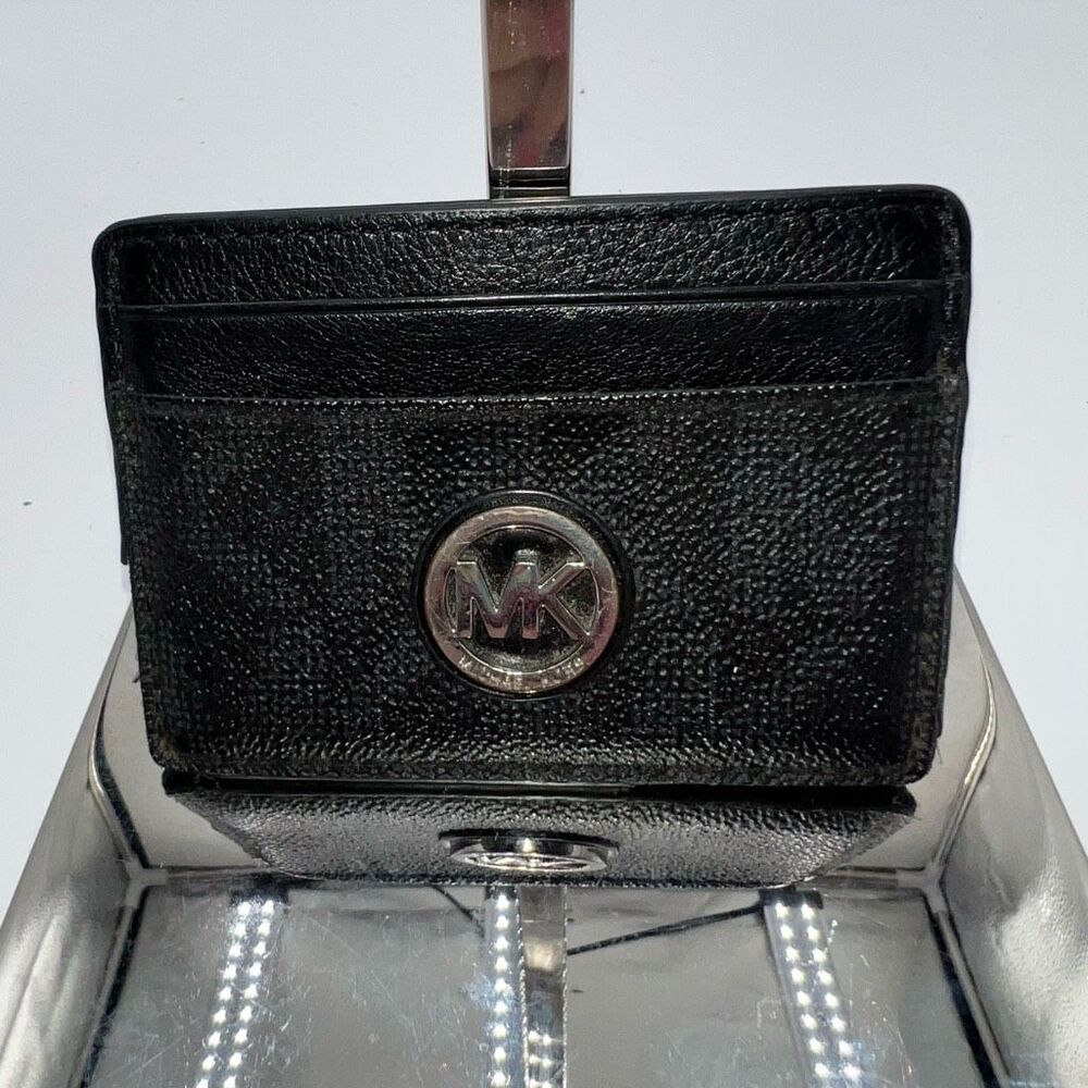Michael Kors Black Leather Card Case
